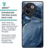 Deep Ocean Marble Glass Case for Vivo V30e