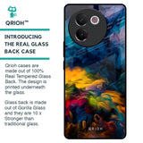 Multicolor Oil Painting Glass Case for Vivo V30e