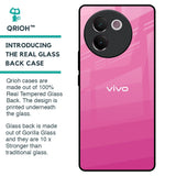 Pink Ribbon Caddy Glass Case for Vivo V30e