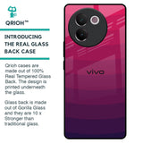 Wavy Pink Pattern Glass Case for Vivo V30e