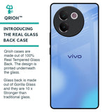 Vibrant Blue Texture Glass Case for Vivo V30e