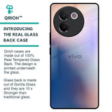 Blue Mauve Gradient Glass Case for Vivo V30e