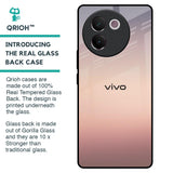 Golden Mauve Glass Case for Vivo V30e