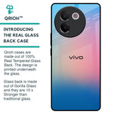 Blue & Pink Ombre Glass case for Vivo V30e