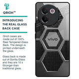 Hexagon Style Glass Case For Vivo V30e