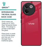 Solo Maroon Glass case for Vivo V30e