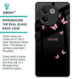 Fly Butterfly Glass Case for Vivo V30e