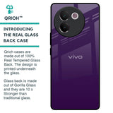 Dark Purple Glass Case for Vivo V30e