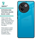 Blue Aqua Glass Case for Vivo V30e