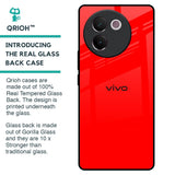 Blood Red Glass Case for Vivo V30e