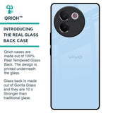 Pastel Sky Blue Glass Case for Vivo V30e