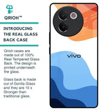 Wavy Color Pattern Glass Case for Vivo V30e