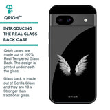 White Angel Wings Glass Case for Google Pixel 8A