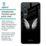 White Angel Wings Glass Case for OnePlus Nord CE4 Lite 5G