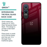 Wine Red Glass Case For OnePlus Nord CE4 Lite 5G