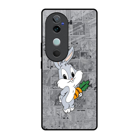 Cute Baby Bunny Vivo V40 5G Glass Back Cover Online