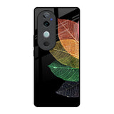 Colorful Leaves Vivo V40 5G Glass Back Cover Online