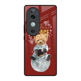 Astronaut Bear Vivo V40 5G Glass Back Cover Online