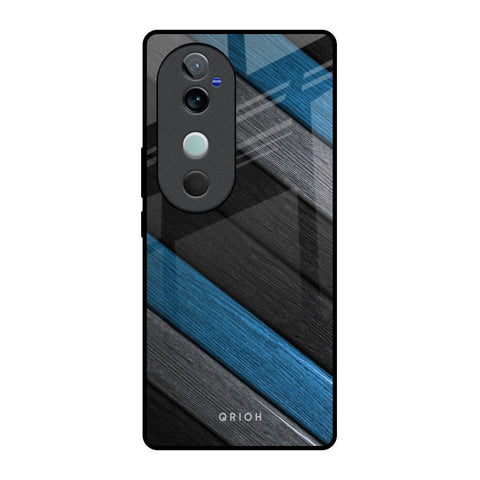 Multicolor Wooden Effect Vivo V40 5G Glass Back Cover Online