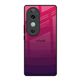 Wavy Pink Pattern Vivo V40 5G Glass Back Cover Online