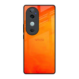 Tangy Orange Vivo V40 5G Glass Back Cover Online