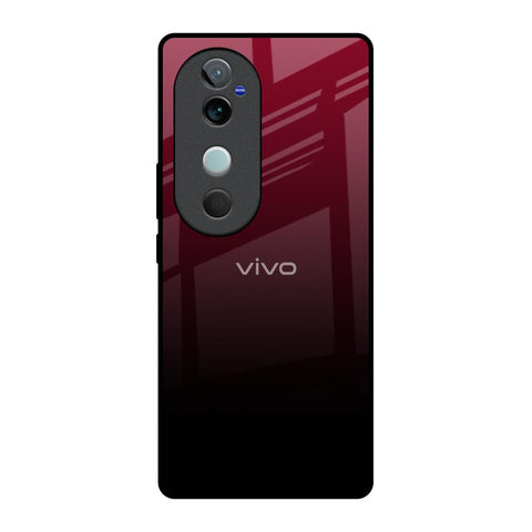 Wine Red Vivo V40 5G Glass Back Cover Online