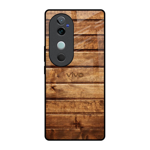 Wooden Planks Vivo V40 5G Glass Back Cover Online