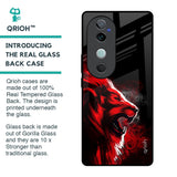 Red Angry Lion Glass Case for Vivo V40 5G