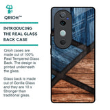 Wooden Tiles Glass Case for Vivo V40 5G