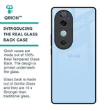 Pastel Sky Blue Glass Case for Vivo V40 5G