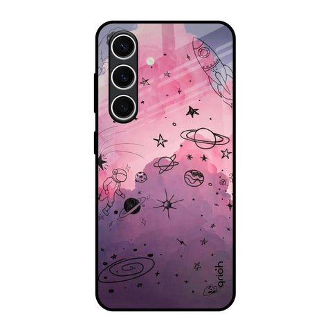 Space Doodles Samsung Galaxy S24 FE 5G Glass Back Cover Online