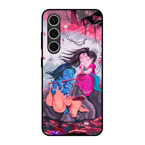 Radha Krishna Art Samsung Galaxy S24 FE 5G Glass Back Cover Online