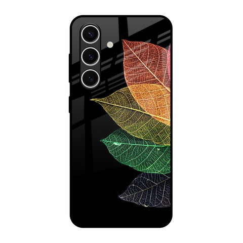 Colorful Leaves Samsung Galaxy S24 FE 5G Glass Back Cover Online