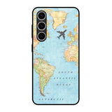 Travel Map Samsung Galaxy S24 FE 5G Glass Back Cover Online