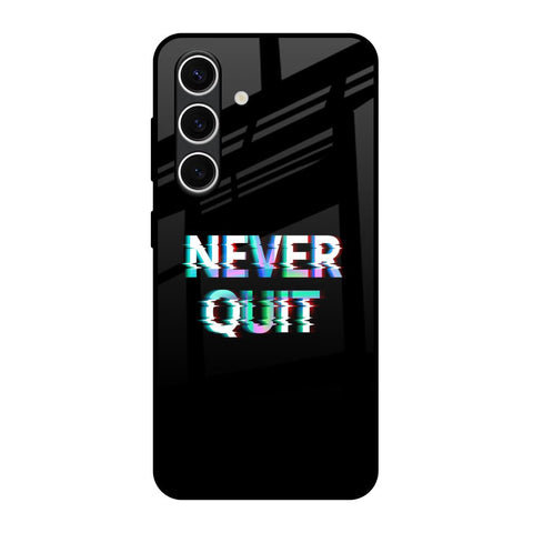 Never Quit Samsung Galaxy S24 FE 5G Glass Back Cover Online