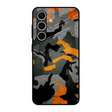 Camouflage Orange Samsung Galaxy S24 FE 5G Glass Back Cover Online