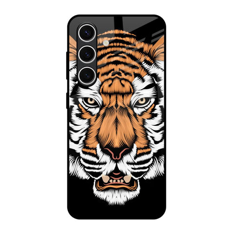 Angry Tiger Samsung Galaxy S24 FE 5G Glass Back Cover Online