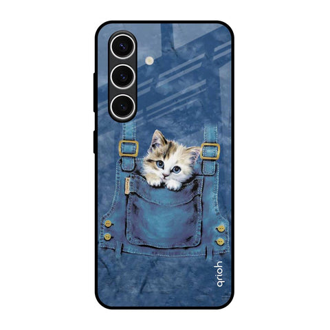 Kitty In Pocket Samsung Galaxy S24 FE 5G Glass Back Cover Online