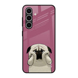 Funny Pug Face Samsung Galaxy S24 FE 5G Glass Back Cover Online