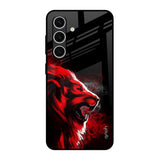 Red Angry Lion Samsung Galaxy S24 FE 5G Glass Back Cover Online