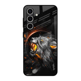 Aggressive Lion Samsung Galaxy S24 FE 5G Glass Back Cover Online