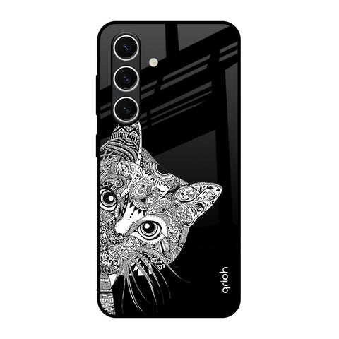 Kitten Mandala Samsung Galaxy S24 FE 5G Glass Back Cover Online