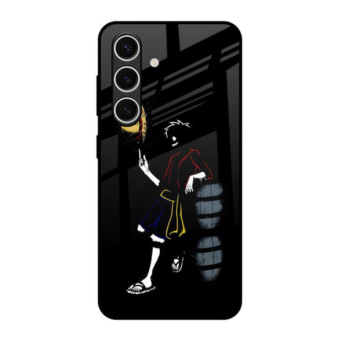 Luffy Line Art Samsung Galaxy S24 FE 5G Glass Back Cover Online