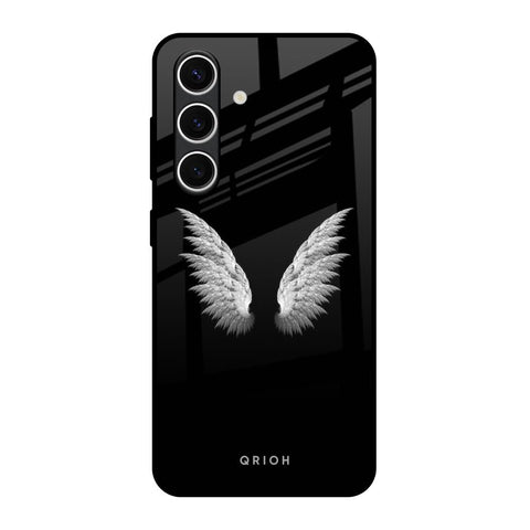 White Angel Wings Samsung Galaxy S24 FE 5G Glass Back Cover Online