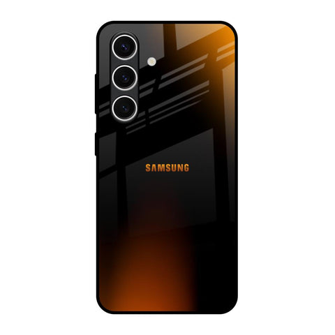 Orange Black Fusion Samsung Galaxy S24 FE 5G Glass Back Cover Online