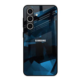 Polygonal Blue Box Samsung Galaxy S24 FE 5G Glass Back Cover Online