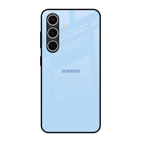 Pastel Sky Blue Samsung Galaxy S24 FE 5G Glass Back Cover Online