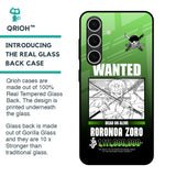 Zoro Wanted Glass Case for Samsung Galaxy S24 FE 5G