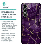 Geometric Purple Glass Case For Samsung Galaxy S24 FE 5G