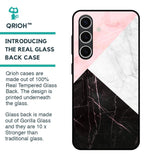 Marble Collage Art Glass Case For Samsung Galaxy S24 FE 5G